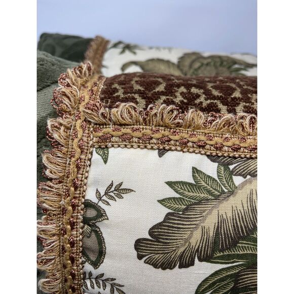 Luxury Decorative Rectangle PALM TREE Fringe, Chenille, Custom Made ~2 Available - Picture 5 of 10